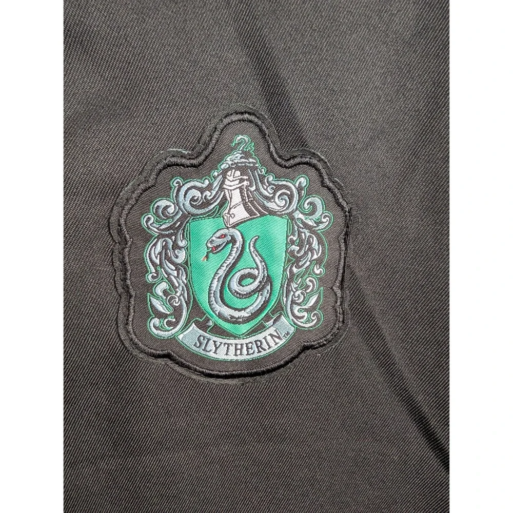 Harry Potter Slytherin House Wizarding World Costume Robe Black Green Medium